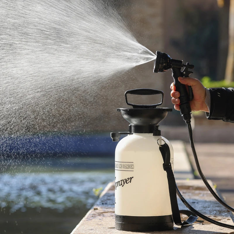 1PCS Portable Manual Camping Shower 3/5/8L Multi-functional Pump for Pet Bath Car Wash Outdoor Shower Tool with 3m Hose