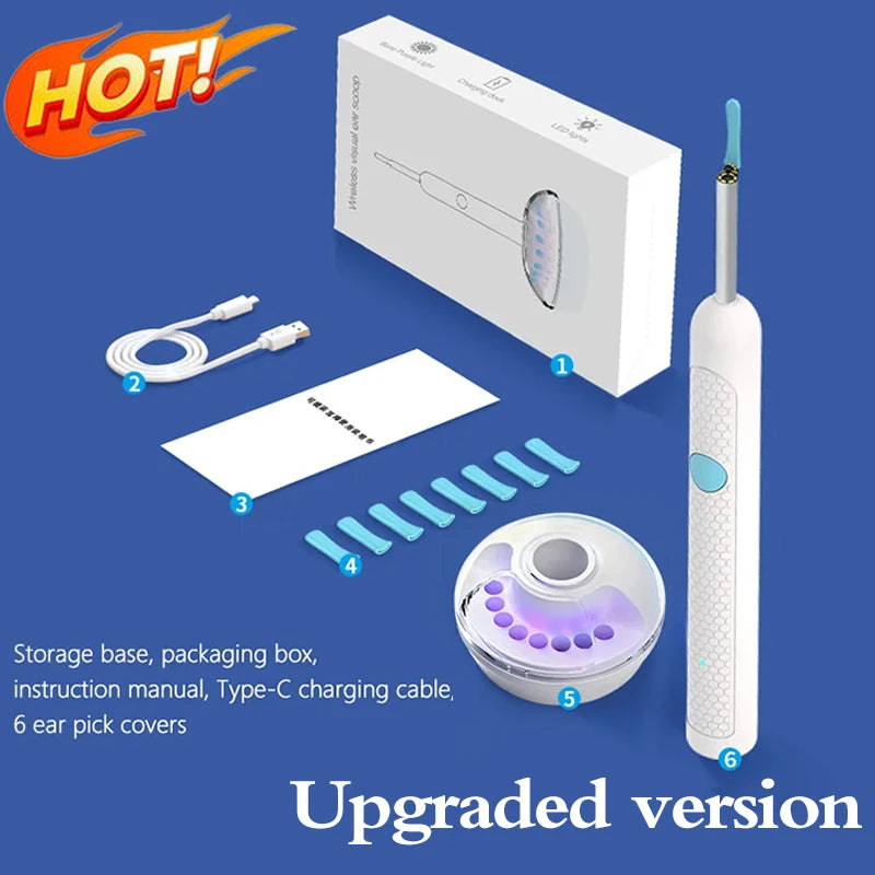 2nd Generation,Digital otoscope,Ear Wax Cleaner Camera