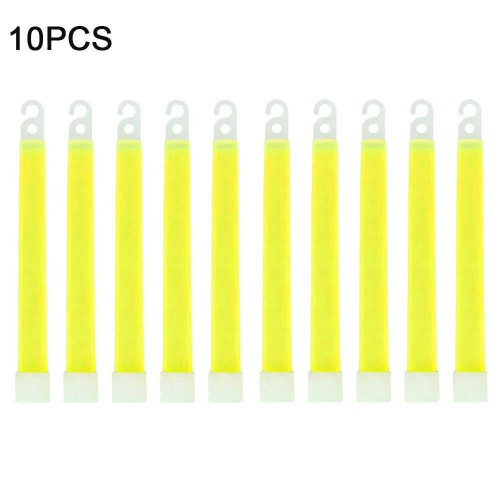1-50pcs Glow Sticks with Hook 6 inch Fluorescence