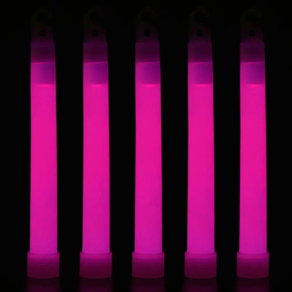 1-50pcs Glow Sticks with Hook 6 inch Fluorescence