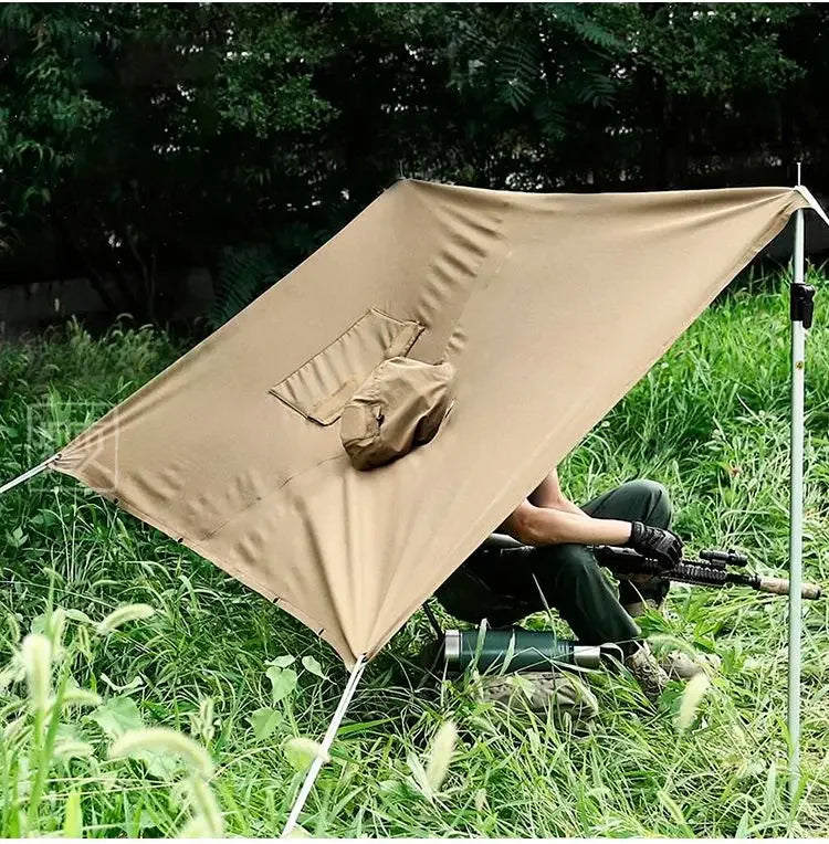 Outdoor Multi-function Tactical Poncho Cloak Camping Raincoat