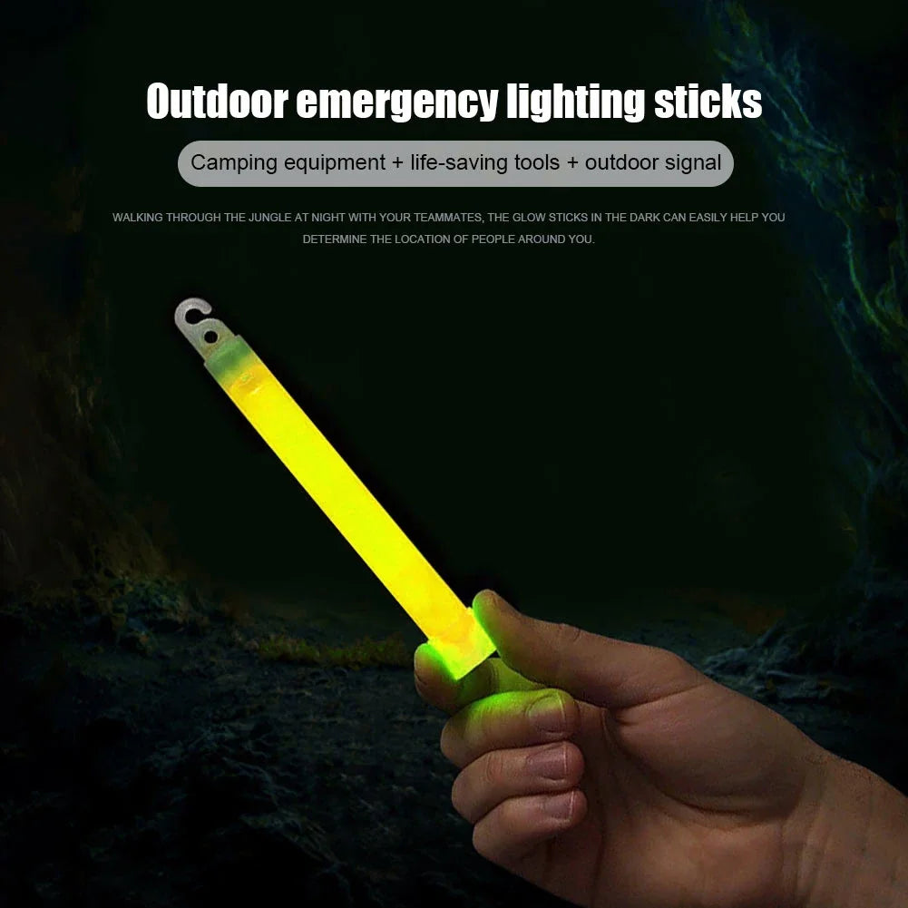 1-50pcs Glow Sticks with Hook 6 inch Fluorescence