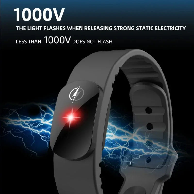 Winter Anti-Static Silicone Bracelets Wristband Static Eliminator Body Eliminates Static