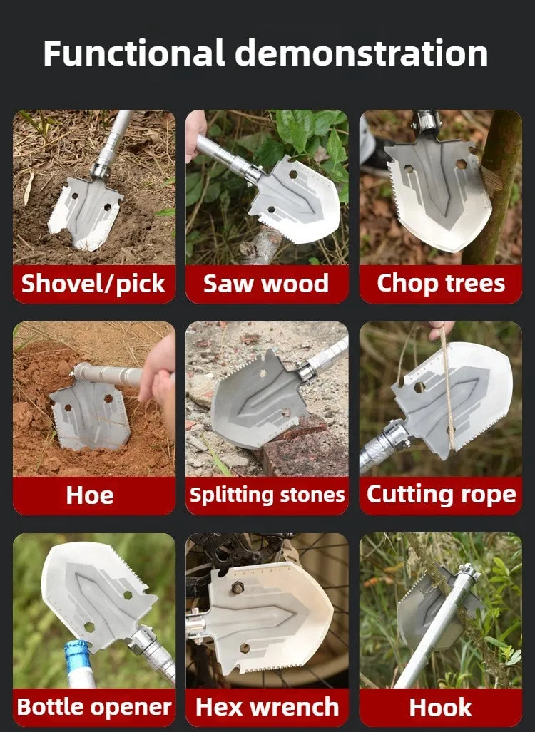 Multifunctional Shovel Folding Military Shovel Self-defense\
