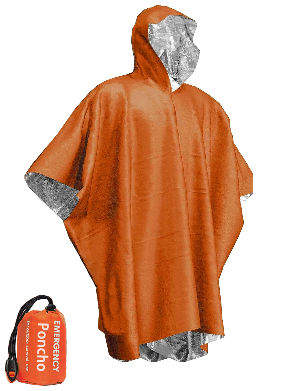 Emergency Rain Poncho Thermal Blanket Poncho