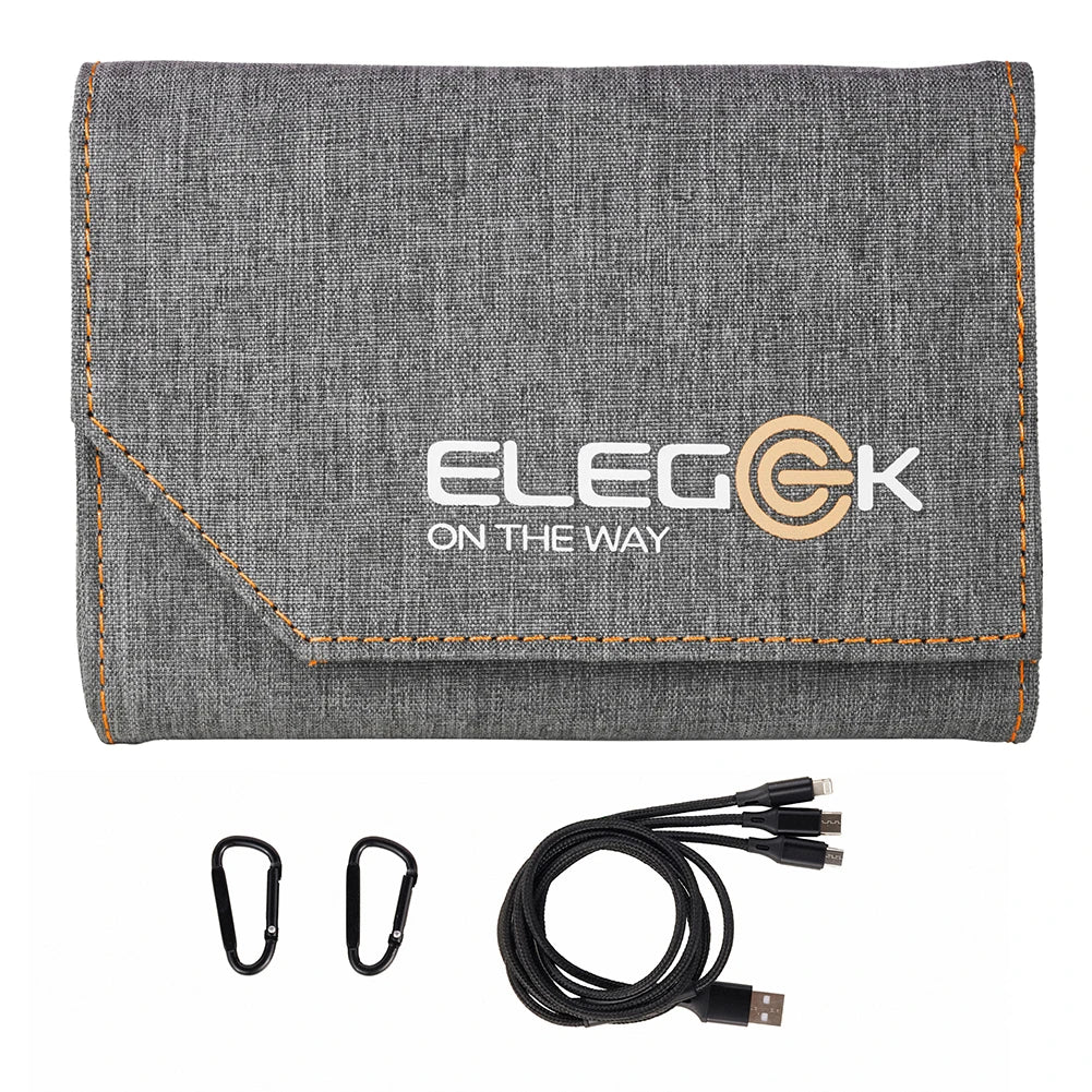 USB Portable Battery Charger With Solar Panels Survival Charge