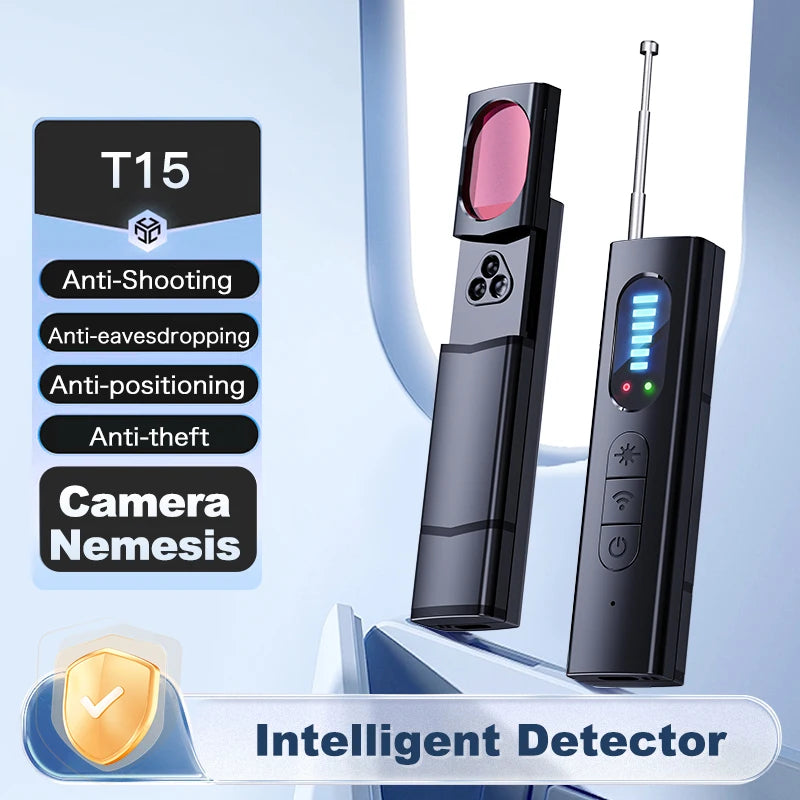 Anti-Spy Car GPS Tracker Hidden Camera Detector RF Wireless Signal Scanner Bug Detection Gadget for Security Protection