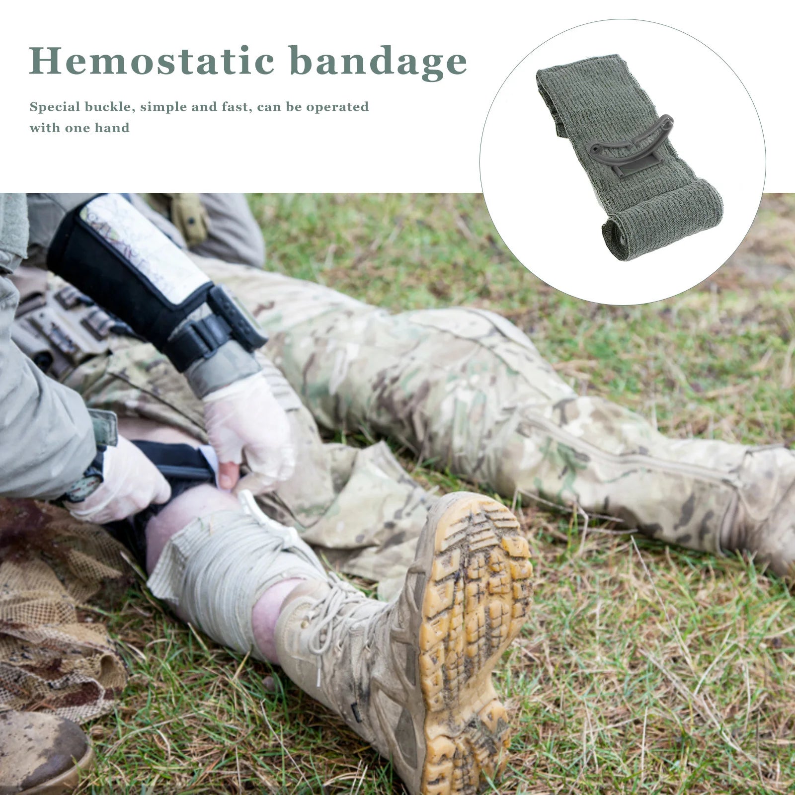5/10PCS  Bandage First Aid Trauma Hemostatic Bandage Kit