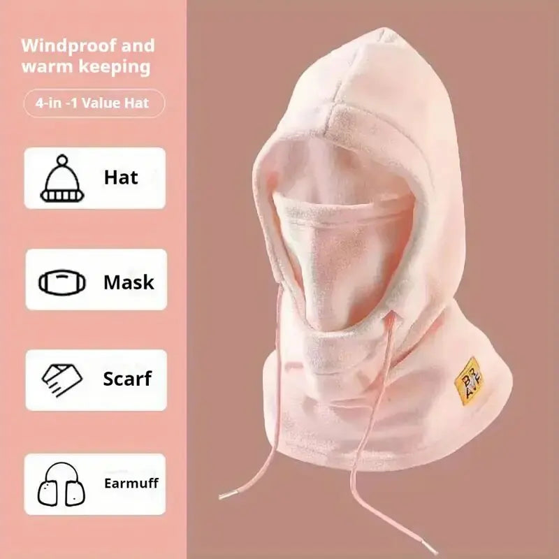 Winter Warm Hat with Mask and Neck Warmer 3-in-1 Windproof