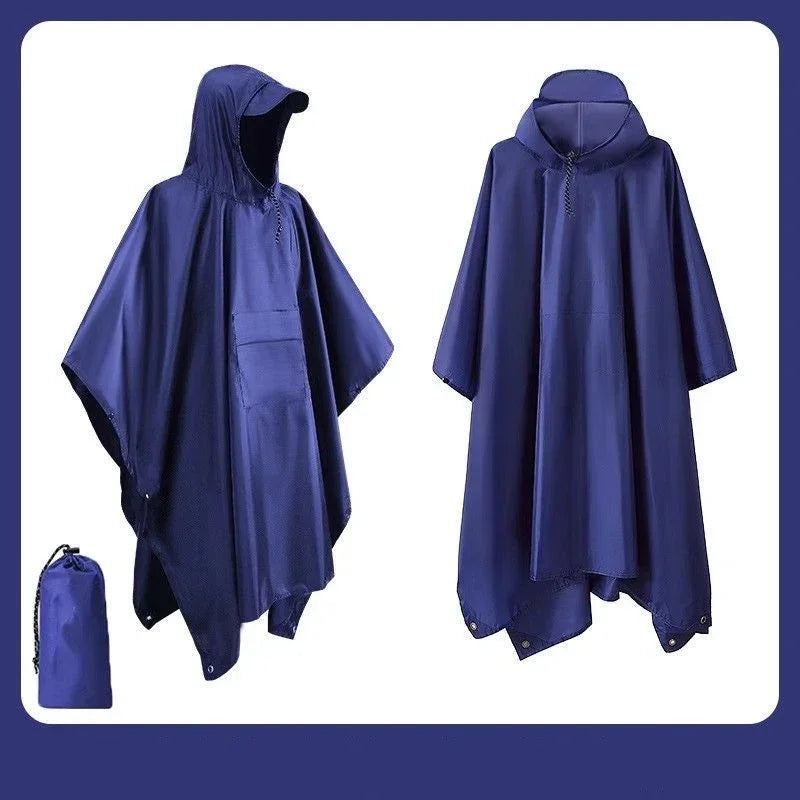 Outdoor Multi-function Tactical Poncho Cloak Camping Raincoat