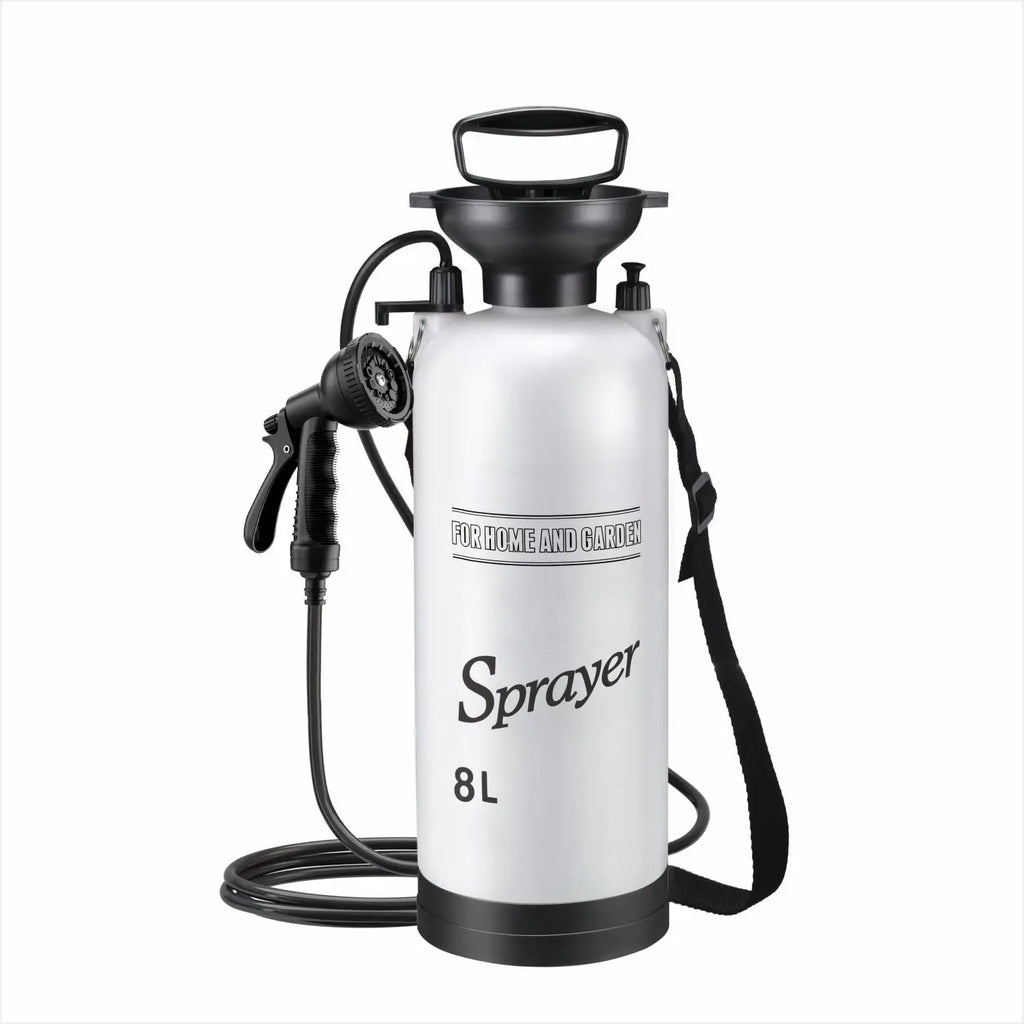 1PCS Portable Manual Camping Shower 3/5/8L Multi-functional Pump for Pet Bath Car Wash Outdoor Shower Tool with 3m Hose