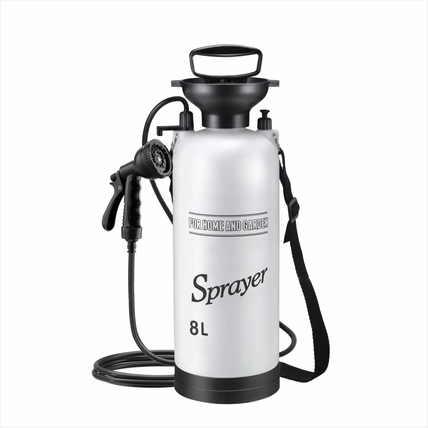 1PCS Portable Manual Camping Shower 3/5/8L Multi-functional Pump for Pet Bath Car Wash Outdoor Shower Tool with 3m Hose