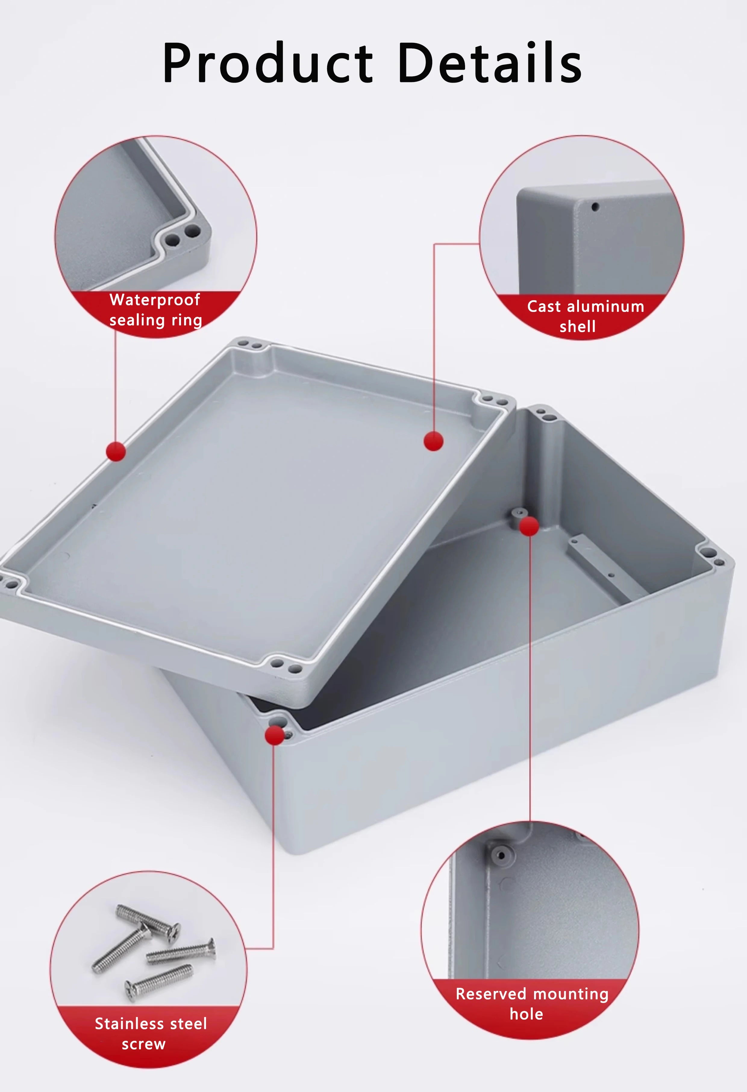 Cast Aluminum Waterproof Junction Box - Explosion-Proof