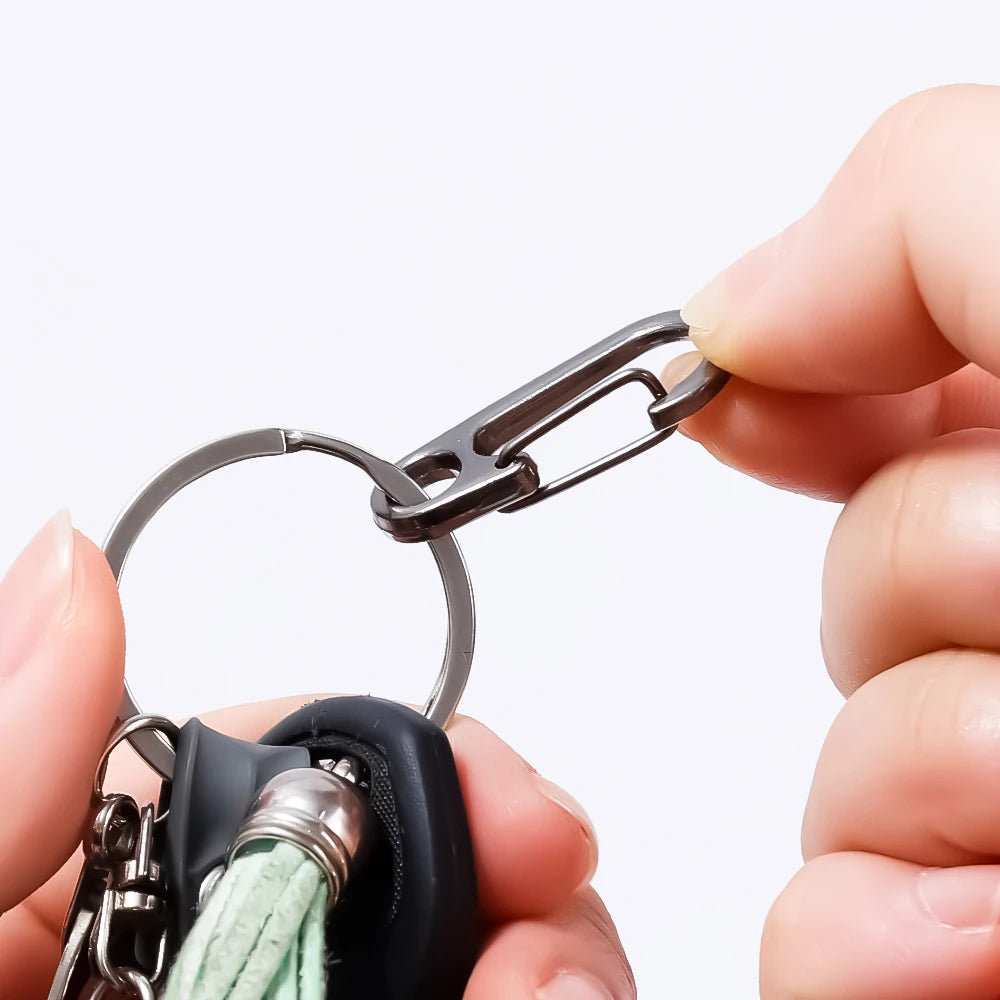 Multifunctional Zinc Alloy Carabiner Keychain Clip Hook