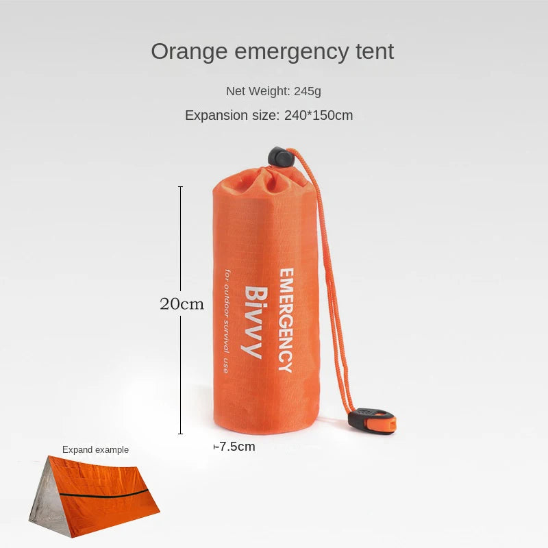 2 Person Emergency Tent Kit Waterproof  Survival Shelter