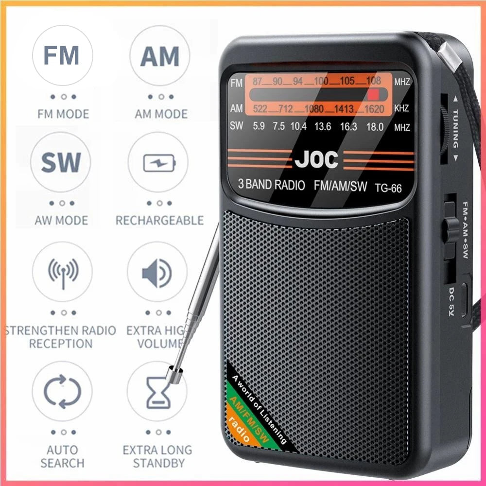 FM AM SW Radio Pocket All Band Radio